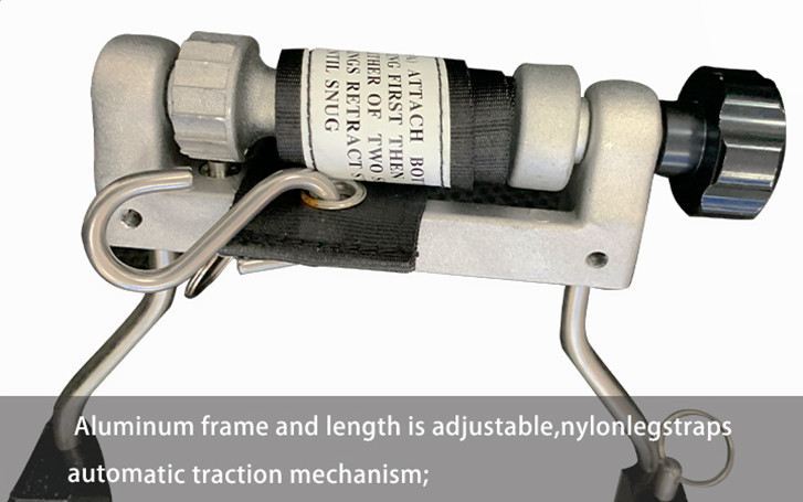 férula de tracción en la pierna
