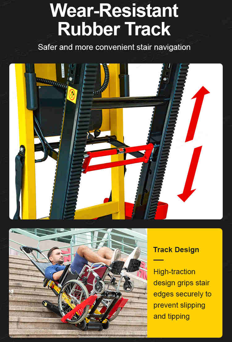Levantamiento de la silla de escalera eléctrica