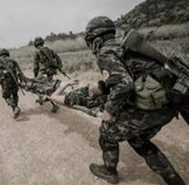 férula de tracción en la pierna