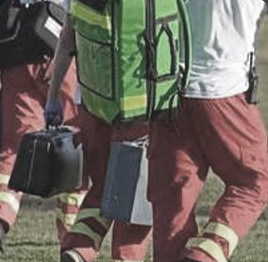 férula de tracción en la pierna