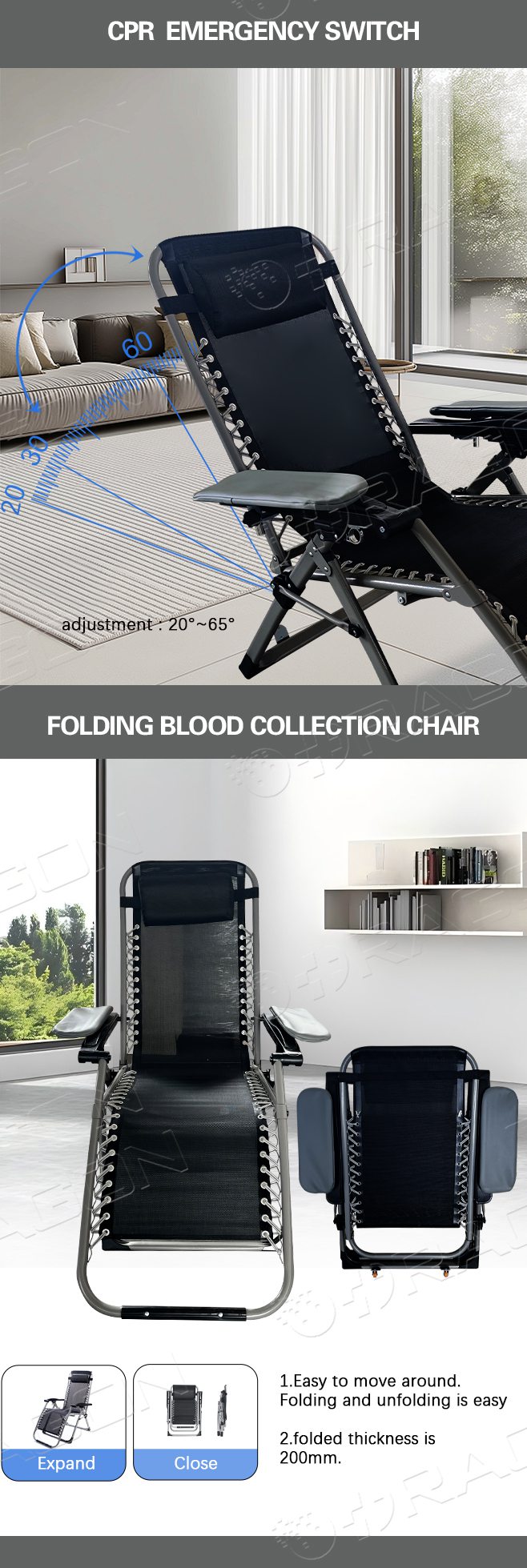 Silla de recolecci&oacute;n de sangre