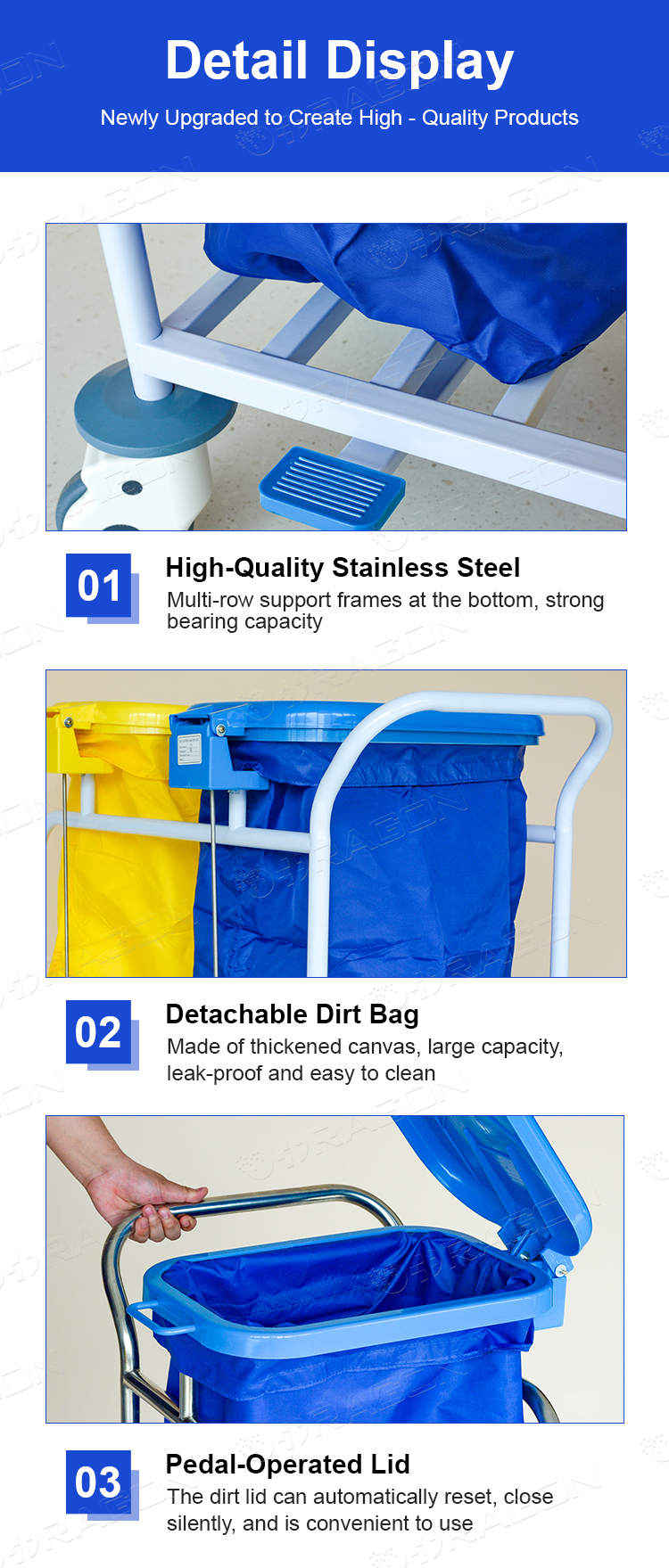 Carro de desechos m&eacute;dicos