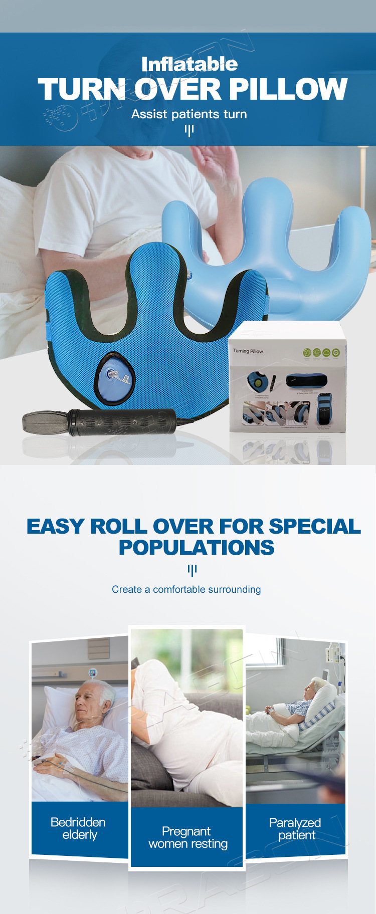 Almohada de rotaci&oacute;n inflable