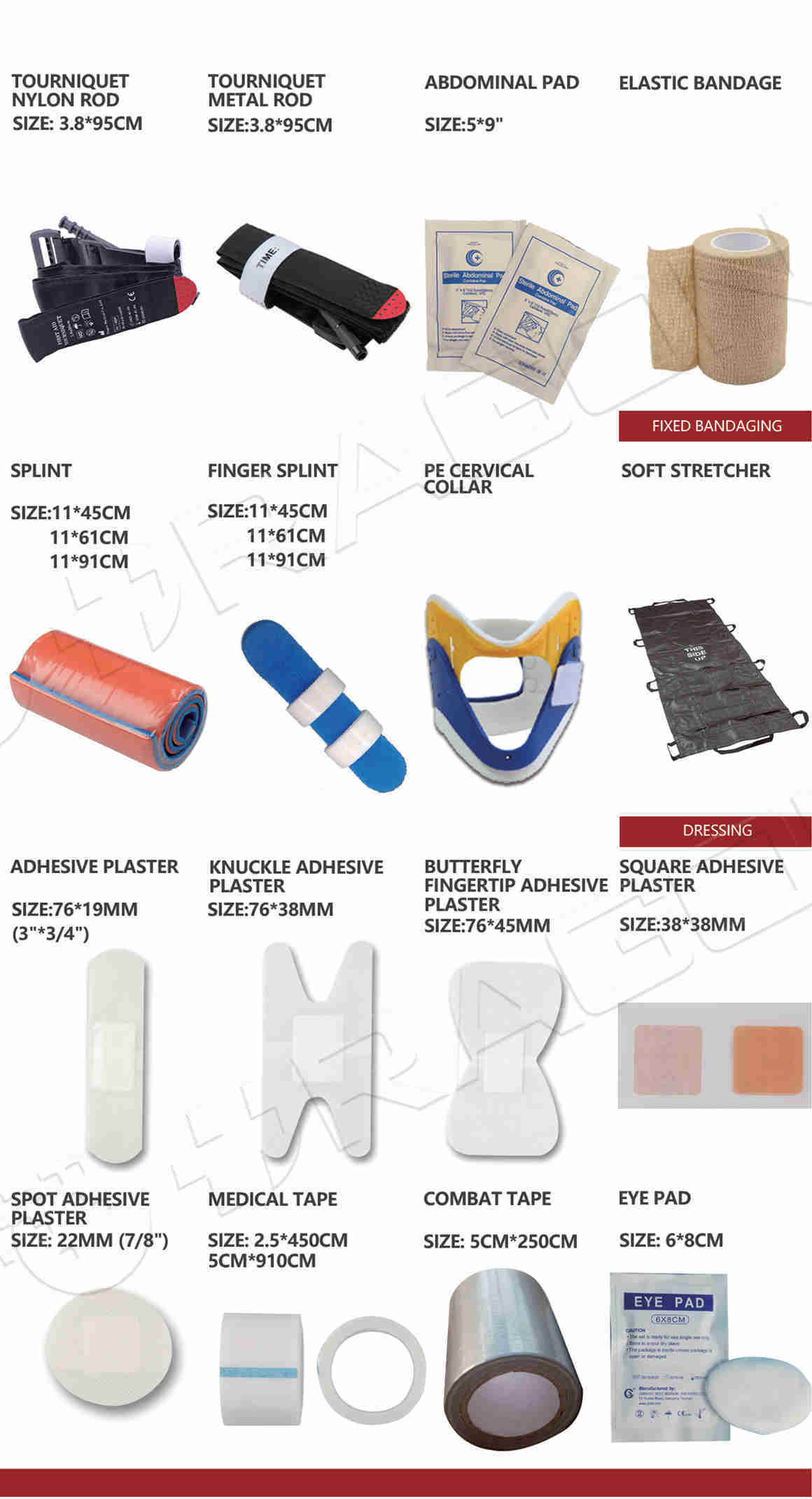 Productos de primeros auxilios