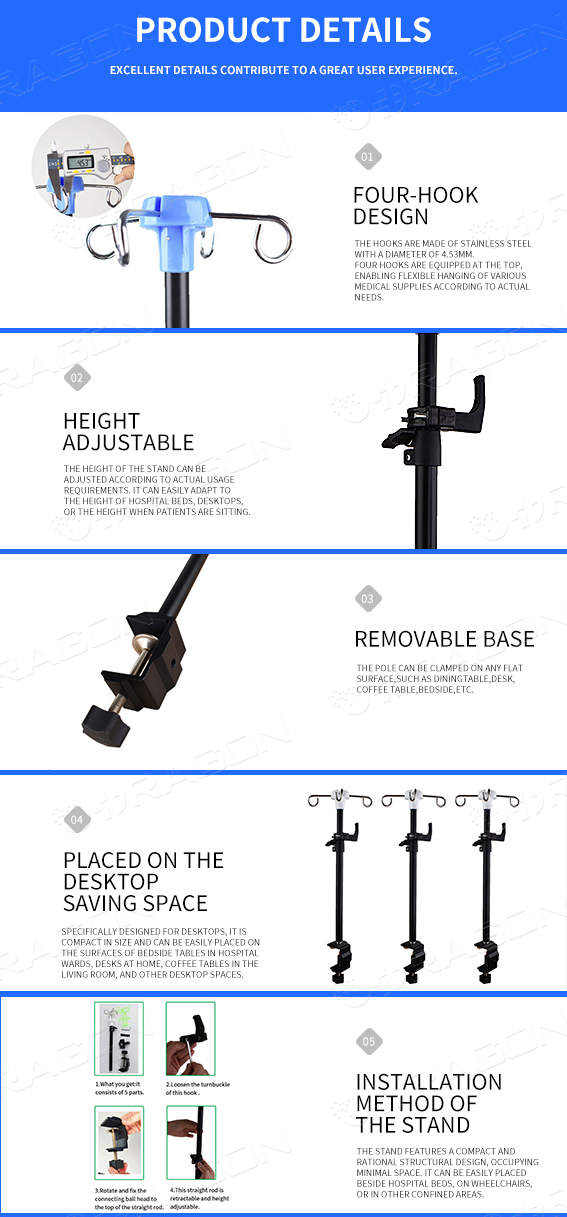 Soporte de infusi&oacute;n de escritorio