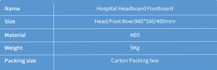 cabecera de cama de hospital