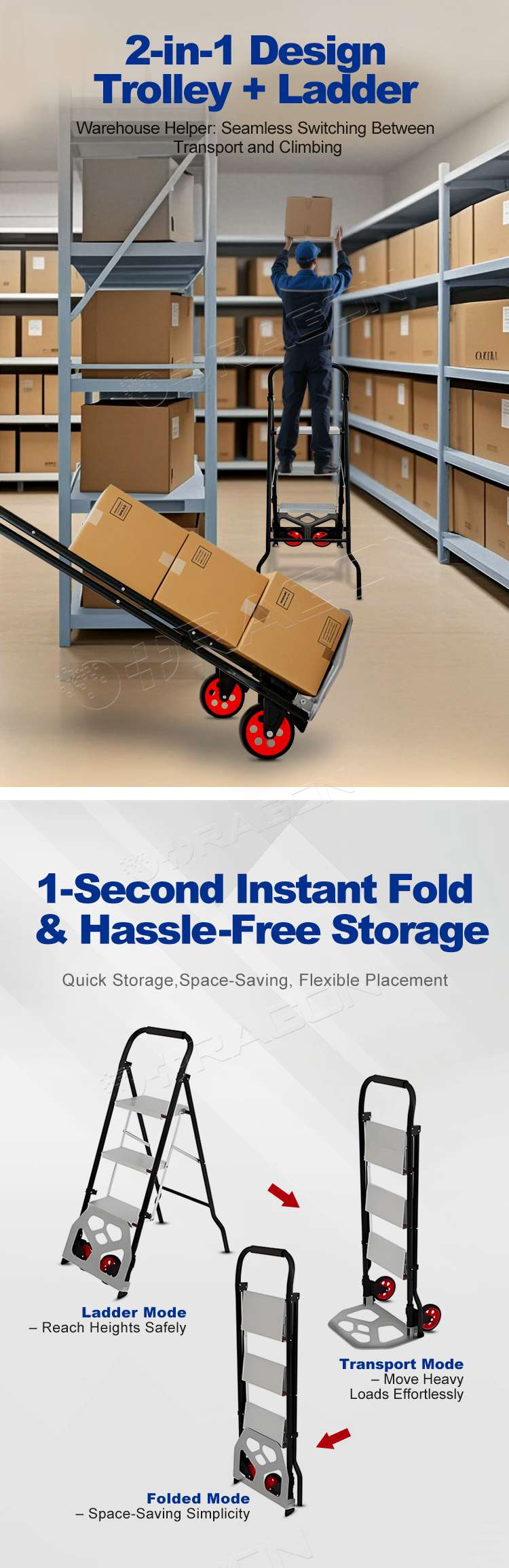 Carro de mano plegable