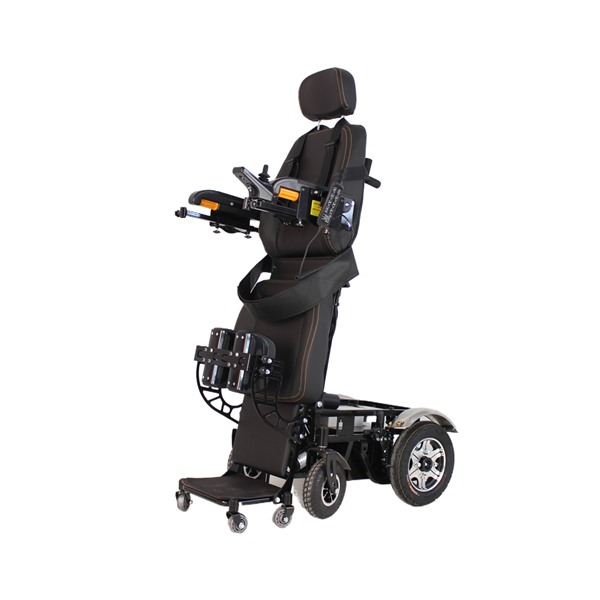 silla de ruedas de pie