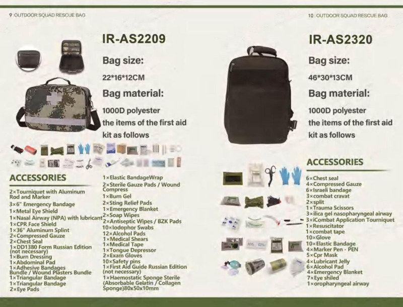 Accesorios de primeros auxilios