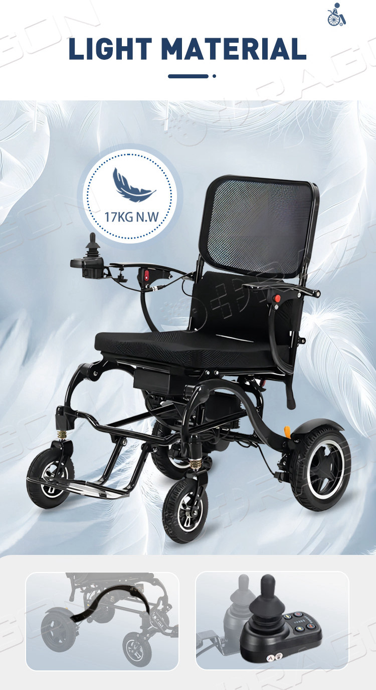 Silla de ruedas el&eacute;ctrica de fibra de carbono