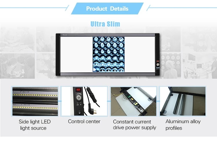 Caja de vista de pel&iacute;cula de rayos X LED