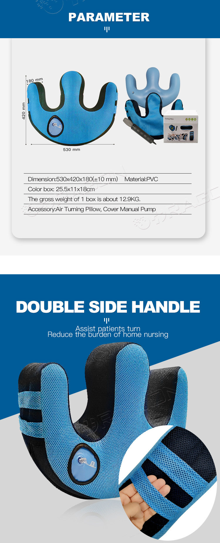 Almohada de rotaci&oacute;n inflable