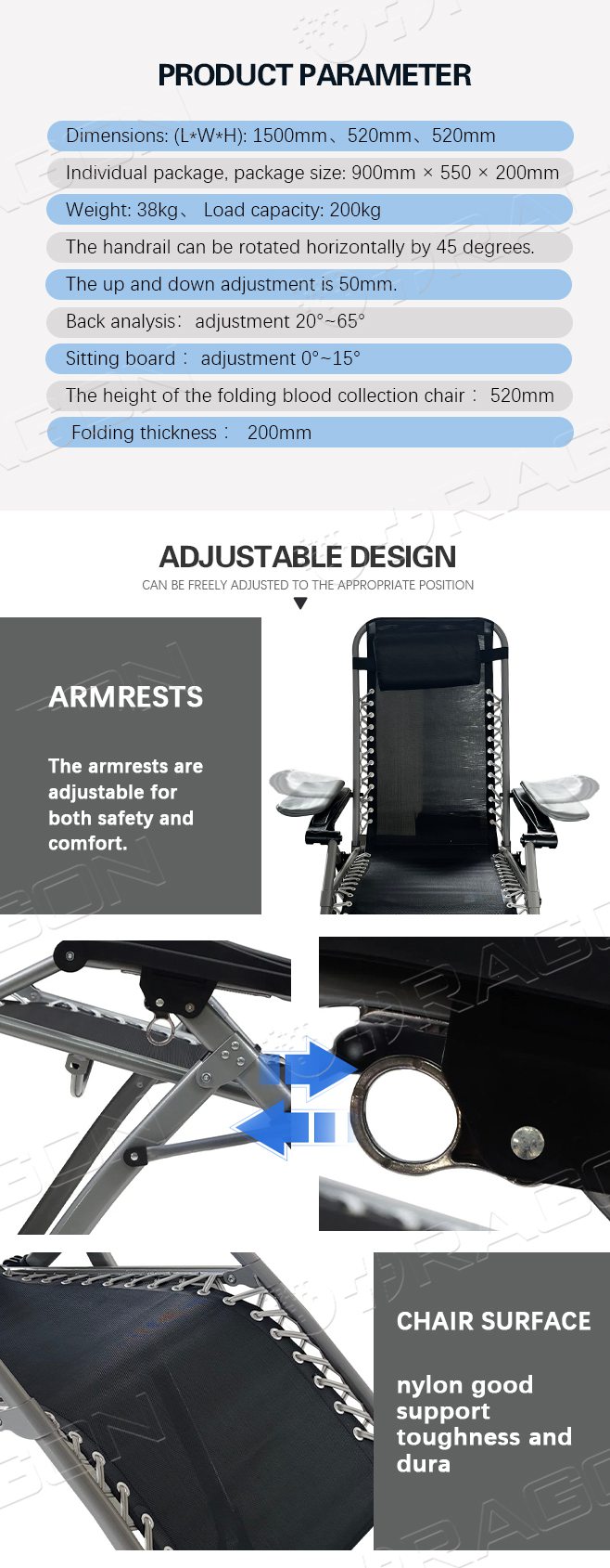 Silla de recolecci&oacute;n de sangre