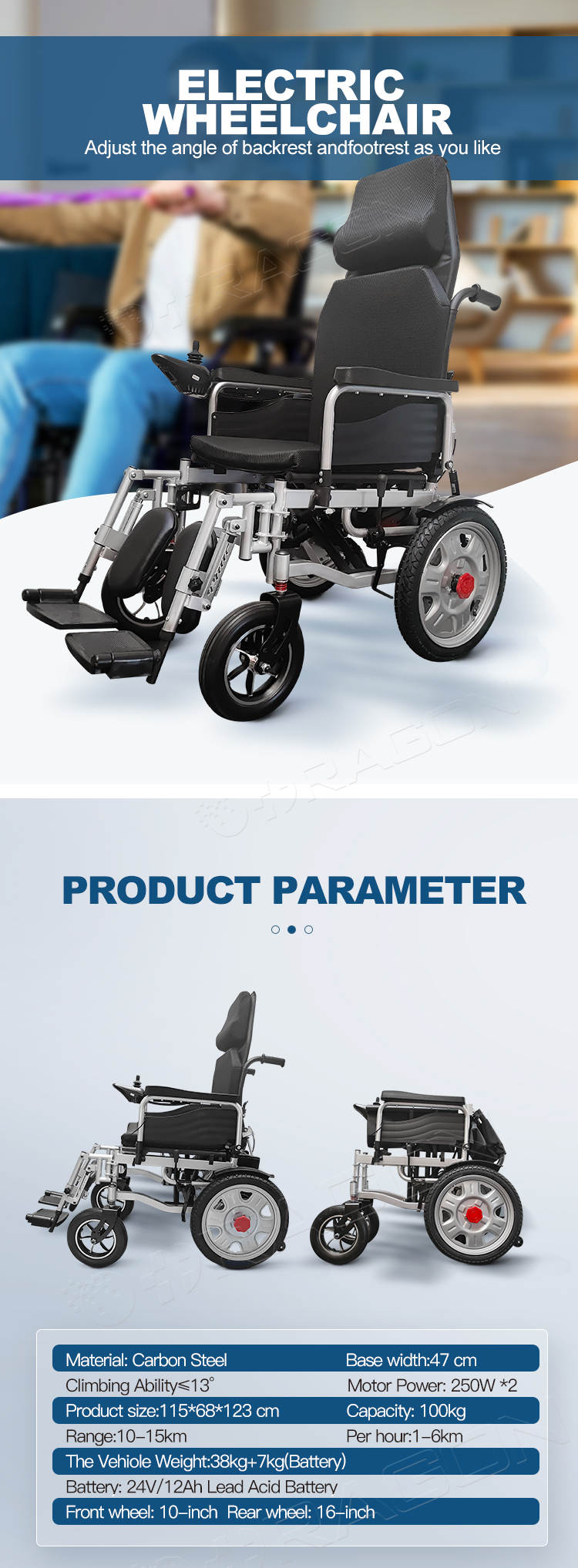 Silla de ruedas el&eacute;ctrica