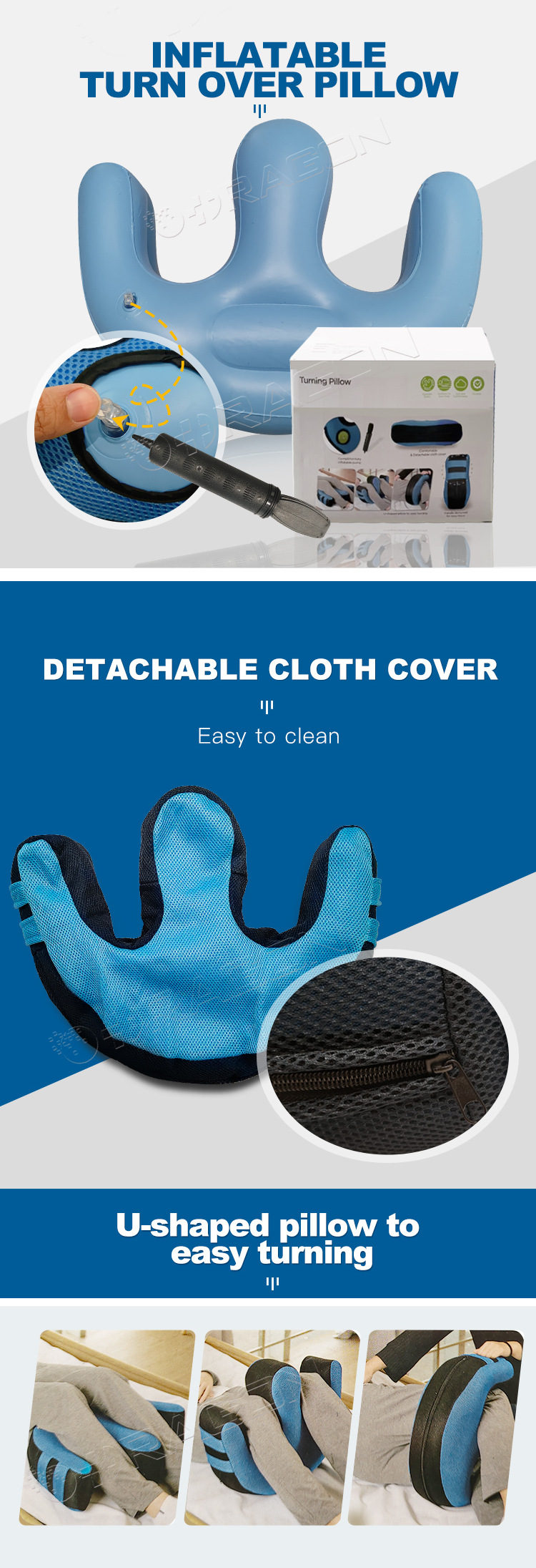 Almohada de rotaci&oacute;n inflable